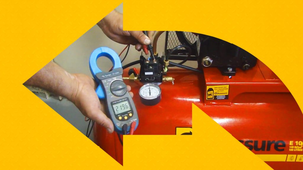 Como medir a voltagem do compressor